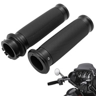 Manoplas de Guidão de Moto em Alumínio Antiderrapante - Premium para 883, Sportster, Dyna e Mais (Preto) - imagem 4
