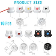 Kit de Bocais para Latas de Spray - 10 Pontas de Precisão para Grafite, Retoque e DIY - imagem 3