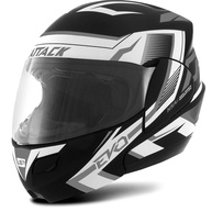 Capacete Escamoteável Pro Tork Attack Evo Brilhante Preto/Cinza - Segurança e Estilo para Sua Pilotagem - imagem 1