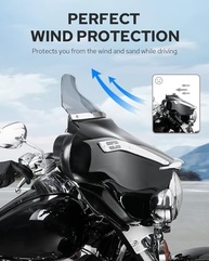 Para-brisa Benlari 8" para Harley Davidson Touring: Estilo e Proteção para sua Street Glide - imagem 3