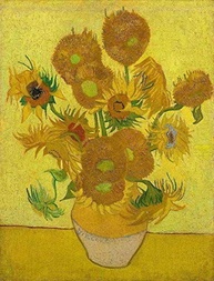 Girassóis (1889) de Vincent van Gogh - Tela Canvas 30x39 - Arte de Museu para Sua Decoração - imagem 1