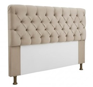 Cabeceira de Cama Queen Mirage Captonê Suede Bege - Estilo e Conforto para Seu Quarto - imagem 2