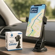 Suporte de Celular para Carro Premium: Trava Automática, Ventosa Forte e Giro 360° - imagem 5