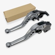Alavancas de Freio e Embreagem CNC Ajustáveis e Dobráveis para Suzuki SV650/SV650S (1999-2022) - Cinza - imagem 2