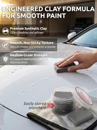 TAKAVU Barras de Argila para Limpeza Profunda de Carro - 2 Unidades de 100g - Cinza - imagem 4
