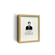 Moldura Motivacional The Office - Pôster com Citação Clássica para Decoração de Escritório (20 x 25 cm) - imagem 2