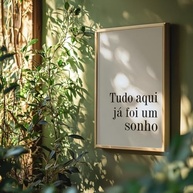 Quadro Decorativo Frase Motivacional com Moldura - Arte Tipográfica Inspiradora para Parede Moderna - imagem 2