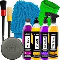 Kit Completo Vonixx: Cera Tok Final, Restaurax, V-Mol, V-Floc + Acessórios Karbox para Carro e Moto - imagem 2