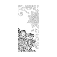 Adesivo Decorativo Mandala Floral para Porta - Estilo Zen com Toque Moderno - imagem 1