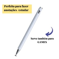 Caneta stylus capacitiva para telas touch (tablets, smartphones e notebooks) compatível com Apple, Samsung, Xiaomi, Motorola, etc (Preto) - imagem 3