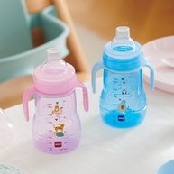 Copo MAM Trainer Azul 220ml - Transição Segura e Divertida para Bebês - imagem 3