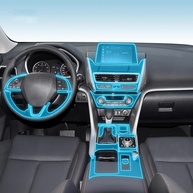 Película Protetora TPU Transparente para Console Central Mitsubishi Eclipse Cross 2018-2024 - imagem 1