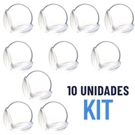 Protetor de Canto em Silicone Transparente - 10 Peças com Adesivo para Segurança Infantil - imagem 3