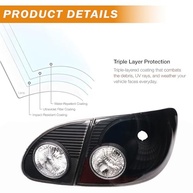 Conjunto de Lanternas Traseiras Pretas para Toyota Corolla 2003-2008 - Par Completo (4 Peças) - imagem 5