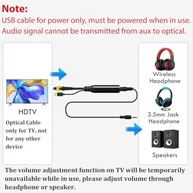 Tackston Conversor Óptico DAC 192kHz para 3.5mm: Som de Alta Fidelidade para Sua TV e Fones - imagem 5