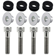 Kit 4 Coxins e Parafusos Inox para Paralama Dianteiro Honda CG, Titan, Fan, Twister e CB300 - imagem 2