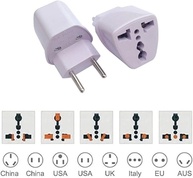KIT 3 Adaptadores de Tomada Universal Padrão Europeu UK para Brasileiro Bivolt 10A - Viagens e Uso Doméstico - imagem 3