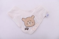 Babador Bandana Infantil com Estampas de Leão e Urso - 2 Unidades | Proteção e Estilo para Bebês - imagem 3