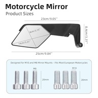 Espelhos Universais Asa 180° para Moto: Estilo e Segurança para Yamaha, Honda, Kawasaki e Mais - imagem 3
