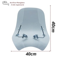 Bolha Parabrisa Universal Cristal para Motos - Proteção e Estilo para Sua Honda, Yamaha e Mais! - imagem 4