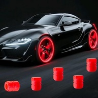Tampas de Válvula Luminosas para Carro: Brilho Noturno e Proteção Universal (5 Peças) - imagem 2