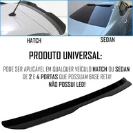 Aerofólio Traseiro Universal TG Poli Black Piano: Estilo Esportivo para seu Hatch ou Sedan - imagem 5