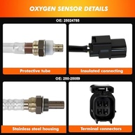 Sensor de Oxigênio O2 Upstream/Downstream para Acura MDX, RDX, TLX e Honda Pilot (2016-2020) - imagem 5