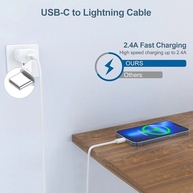 Cabo USB-C para Lightning 20W: Carregamento Rápido iPhone - imagem 2