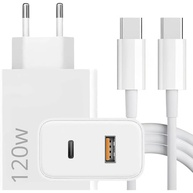 Carregador Turbo 120W USB-C PD + USB-A: Carregamento Rápido e Seguro para Todos Seus Dispositivos - imagem 2