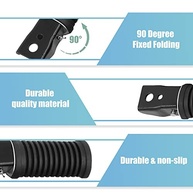 Pedal Traseiro Antiderrapante para Motocicleta UXCELL - Par Preto para Passageiro - imagem 5