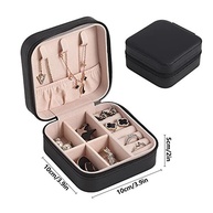 Porta-Jóias Portátil Luxo | Organizador de Jóias para Viagem com Zíper - Colares, Brincos, Anéis e Pulseiras - imagem 4