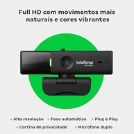 Webcam Full HD para Videoconferência WCI1080P 60 FPS Intelbras - imagem 4