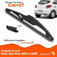 Palheta Limpadora Para-Brisa Traseiro Vigia Onix Joy Plus 12" Silicone Carenada - imagem 4