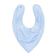 Biramar Baby Babador Bandana Xadrez Azul - Estilo e Proteção para Bebês - imagem 2