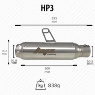 Escapamento Esportivo HP3 HP Racing para Yamaha R3 e MT-03: Ronco Incrível! - imagem 3