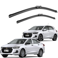 Kit 2 Palhetas Limpador Parabrisa Novo Onix Hatch Sedan 2020-2024 Premium - imagem 1