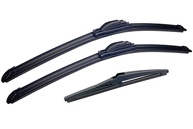 Kit 3 Palhetas Limpador Parabrisa Reforçada Subaru Impreza 2008-2016 (Dianteira + Traseira) - imagem 1