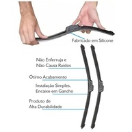 Par de Palhetas Limpador Parabrisa Gol G5 (2008-2012) - Silicone Premium - imagem 5