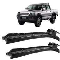 Par de Palhetas Limpador Parabrisa L200 Sport 2004-2012 Silicone Tipo Gancho - Limpeza Impecável! - imagem 2