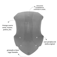Bolha Parabrisa Alongada Fumê para Yamaha Tenere 250: Proteção e Estilo Superior - imagem 4