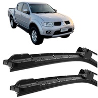 Par de Palhetas Limpador Parabrisa L200 Triton 2008-2019 Silicone Tipo Gancho - imagem 1