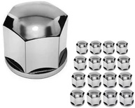 Kit 16 Capas Cromadas para Parafusos de Roda 17mm - Elegância e Proteção Universal - imagem 1