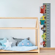 Adesivo de Parede Infantil Régua Carros - Decore com Estilo e Diversão! - imagem 4