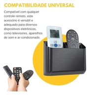 Suporte de Parede Duplo para Controles Remotos Universal – Branco | Organize sua Sala com Estilo - imagem 5
