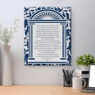 Arte de Parede Cristã com Versículo Bíblico | Pôster em Tela Decorativo com Ordem de São Francisco | Decoração Religiosa para Casa - imagem 5