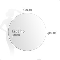 Espelho Redondo Lapidado 40cm: Elegância Sem Furar a Parede - imagem 2