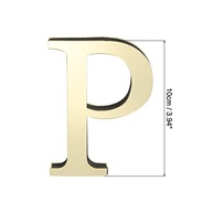 Adesivo de Parede Espelhado Letra P 3D em Acrílico - Decoração Moderna e Elegante - imagem 3
