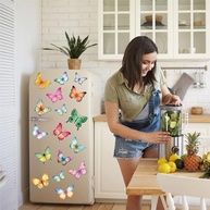 Adesivos de Parede Borboleta Colorida e Coração - Decoração Removível para Quarto Infantil, Berçário, Sala de Aula e Casa - imagem 5