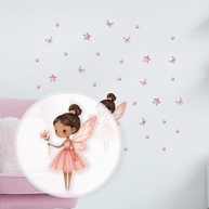 Adesivo Infantil de Parede Fadas - Lavável, Seguro e Fácil Aplicação - Decoração Criativa para Quarto de Bebê e Criança - imagem 5