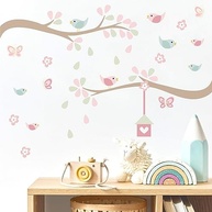 Adesivo de Parede Infantil Galhos e Pássaros - Decoração Divertida e Fácil de Aplicar - imagem 2